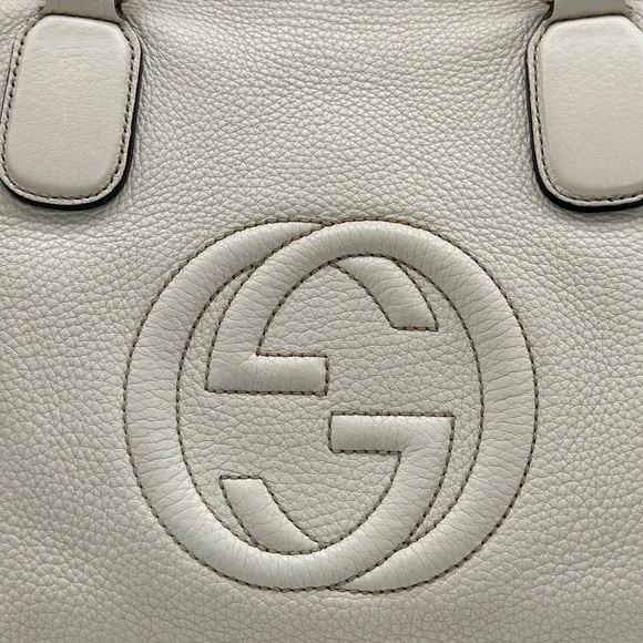 AUTHENTIC Gucci GG Logo Leather Soho Shoulder Bag Crossbody - Picture 8 of 14